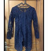 Image result for Kebaya Modern Biru Dongker