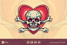 Image result for Love Skull Art