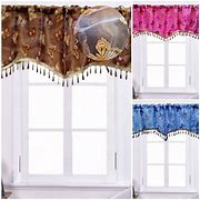 Image result for lace curtains with valance