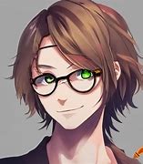 Image result for Anime Boy with Glasses and Flower