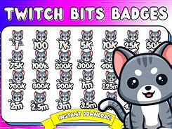 Image result for Twitch Bit Badges