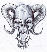 Image result for Detailed Skull Drawing