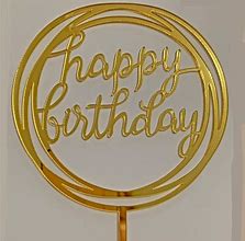 Image result for Happy Birthday Cake Topper