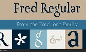 Image result for Fred Font