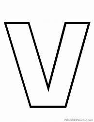 Image result for Letter V Outline