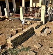 Image result for Stone Retaining Wall Steps