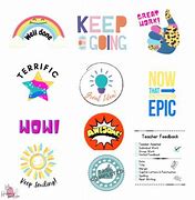 Image result for Teacher Feedback Stickers