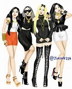 Image result for Kpop 2Ne1 Drawings