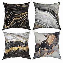 Image result for Black White and Gold Pillows