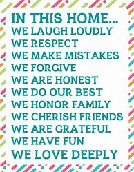 Image result for Family Rules Printable