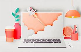 Image result for Laptop On Desk Premium Vector