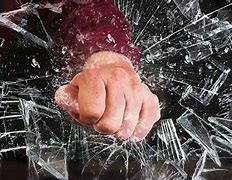 Image result for Fist Breaking Glass