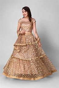 Image result for Gold Lehenga