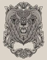 Image result for Lion Head Engraving