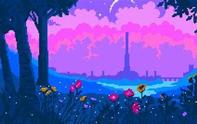 Image result for Pixel Art Anime Background