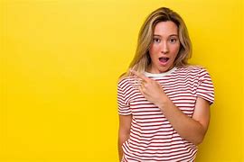 Image result for Blonde Woman Pointing in Shock