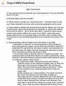 Image result for DBQ Cheat Sheet