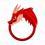 Image result for Golden Dragon in Circle