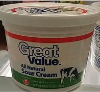 Image result for Great Value Sour Cream