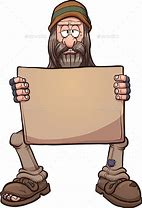 Image result for Homless Man Cartoon