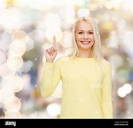 Image result for A Lady Pointing a Finger Up