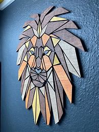 Image result for Lion Wood Art