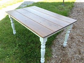 Image result for White Farmhouse Dining Room Table