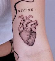 Image result for Anatomical Heart and Gear Tattoo