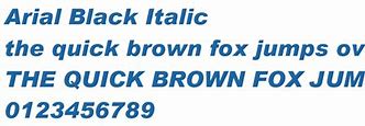 Image result for Arial Black Italic