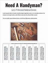 Image result for Handyman Flyer