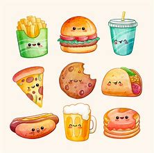 Image result for Gambar Makanan Fast Food Cartoon