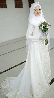 Image result for Wedding Dress Muslimah