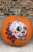 Image result for Day of Dead Pumpkin