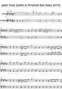 Image result for Past Lives Guitar Notation