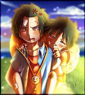 Image result for Luffy Sad Ace Manga