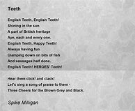 Image result for Poem About Teeth