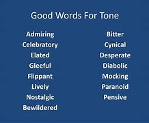 Image result for Good Tone Words