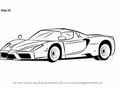 Image result for Ferrari Enzo Drawing