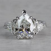 Image result for 3 CT Pear Diamond Ring