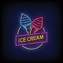 Image result for Ice Scream in Neon Writing