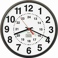 Image result for 12 Hour and 24 Hour Clock