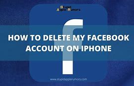 Image result for Delete Facebook Account On iPhone