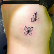 Image result for Simple Butterfly Rib Tattoos