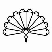 Image result for Hand Fan Outline Images