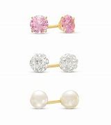 Image result for Single Pearl Earrings Zales