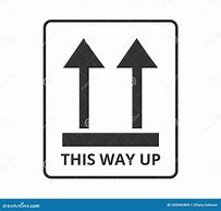 Image result for This Way Up Sign