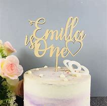 Image result for Personalized Name Cake Topper