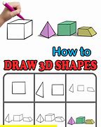 Image result for 3-Dimensional Shapes Drawing