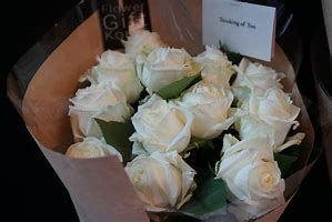 Image result for White Rose Flower Bouquet