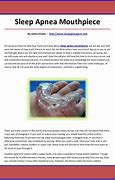 Image result for Obstructive Sleep Apnea Mouthpiece